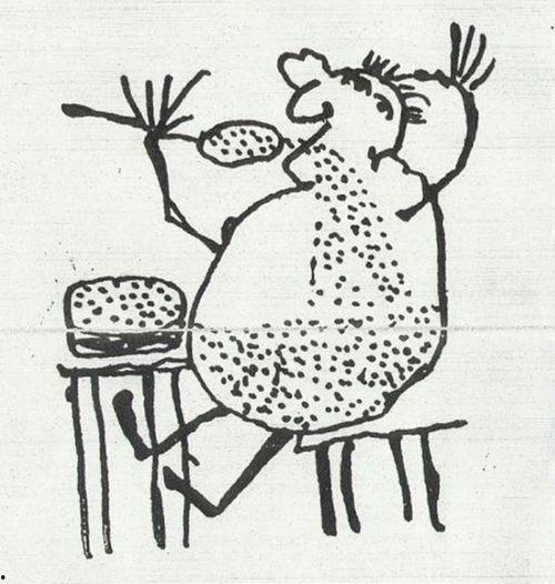 画一幅吃瓜果的人,品味人生甜蜜瞬间